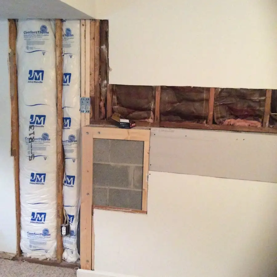 Wall insulation replacement during Structural Drying in Bethany